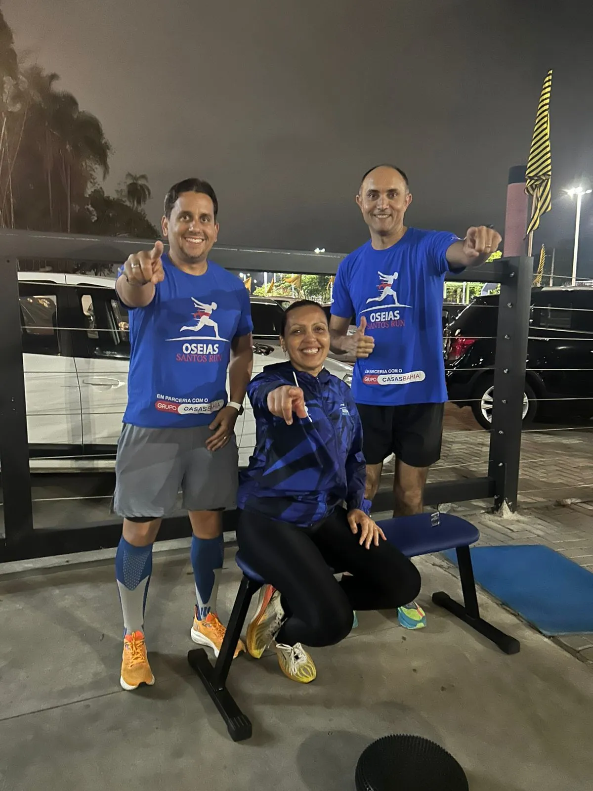 Atleta da equipe na chegada da prova