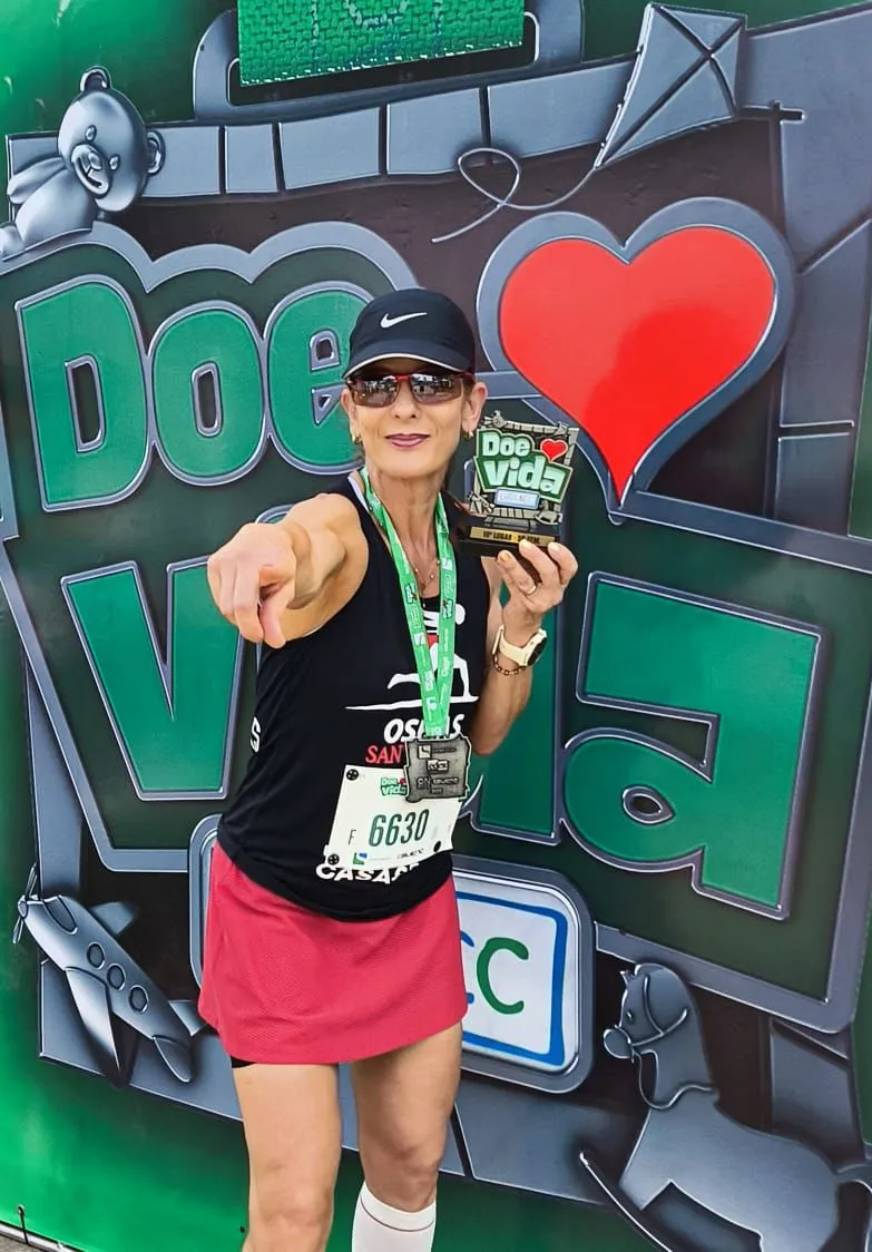 Atleta da Oseias Santos Run durante a prova
